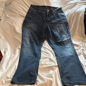 Vintage Women's Boot Cut Jeans - Dark Blue